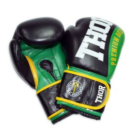 Боксерские перчатки Thor Shark 14oz Green (8019/01(Leather) GRN 14 oz.)
