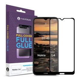 Скло захисне MakeFuture Nokia 1.4 Full Cover Full Glue (MGF-N14)