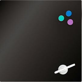 Офисная доска Axent стеклянная магнитно-маркерная 45х45 см, черная (9614-01-А)