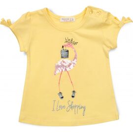 Футболка детская Breeze с фламинго (15702-104G-yellow)