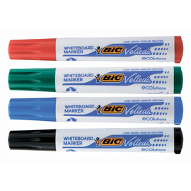 Маркер Bic Набор для сухостираемых досок Velleda Ecolutions на спирто (bc904941)