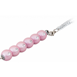 Ручка шариковая Langres с цепочкой Secret с кристаллами Синяя 0.7 мм Розовый корпус (LS.401021-10)