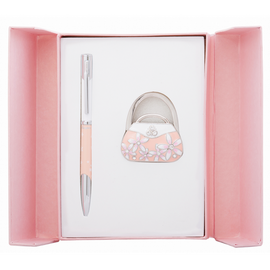 Ручка шариковая Langres набор ручка + крючок для сумки Sense Розовый (LS.122031-10)