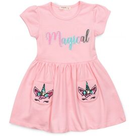 Платье Breeze с единорогом (15161-98G-pink)