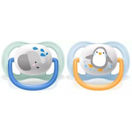 Пустышка Philips AVENT Ultra Air Animal для мальчиков 0-6 мес (SCF080/05)