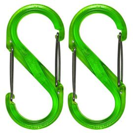 Карабин туристический Nite ize Plastic Carb S Biner 2шт Size 0 NI623 Lime (4823082709625)