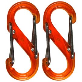 Карабин туристический Nite ize Plastic Carb S Biner 2шт Size 0 NI623 Orange (4823082709632)