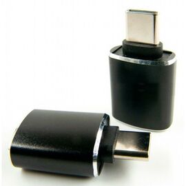 Переходник OTG USB - Type-C grey Dengos (ADP-018)