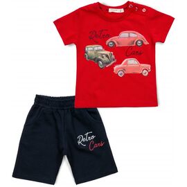Набор детской одежды Breeze с машинками (15928-110B-red)