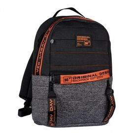 Рюкзак школьный Yes T-122 Urban disign style Orange серо-черный (558750)