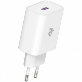 Зарядное устройство 2E USB Wall Charger QC3.0 DC5V/3A, Max 18W, white (2E-WC1USB18W-W)