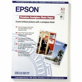 Фотобумага Epson A3 Premium Semigloss Photo (C13S041334)