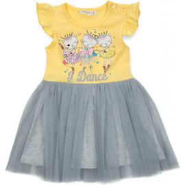 Платье Breeze с котиками (14368-86G-yellow)