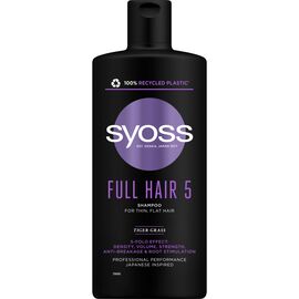 Шампунь Syoss Full Hair 5 с тигровой травой для тонких волос без объема 440 мл (4015100339086/9000101276992)