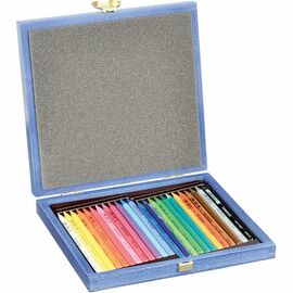 Карандаши цветные Koh-i-Noor Progresso бездревесные 24 цветов дерев. коробка (8758)