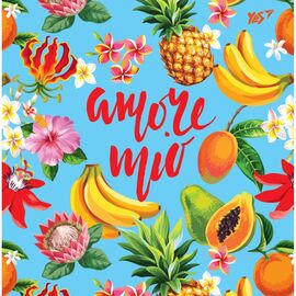 Блокнот Yes 150 * 150/64 л "Tropical vibes" клітина (151529)