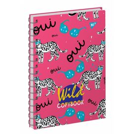 Блокнот Yes А6 / 64 л дв.спіраль "WILD ANIMALS NEON" клітина (151621)