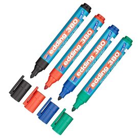 Маркер Edding Flipchart e-380 1,5-3 мм, round tip, SET 4colors (blister PV (380/4/BL)