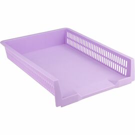 Лоток для бумаг Axent горизонтальный Pastelini 330х263х67 мм сиреневый (4040-36-A)