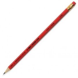 Карандаш графитный Koh-i-Noor 1396-3, НВ, with eraser, red (139600200179)