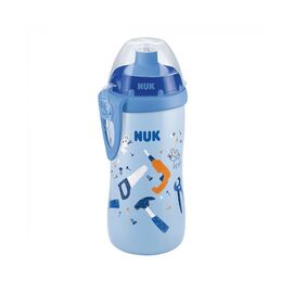 Поїльник-непроливайка Nuk Junior Cup з насадкою тягни-штовхай 300 мл сірий (3954067)