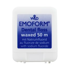 Зубна нитка Dr. Wild Emoform вощена з фторидом натрію 50 м (7611841138406)