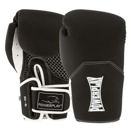 Боксерские перчатки PowerPlay 3011 12oz Black/White (PP_3011_12oz_Bl/White)