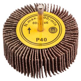 Круг зачистной Graphite лепестковый с хвостовиком, 80 x 30 мм, K40 (55H760)