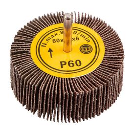 Круг зачистной Graphite лепестковый с хвостовиком, 80 x 30 мм, K60 (55H761)