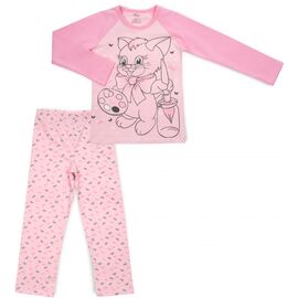 Пижама BiyoKids с котиком (4508-122G-pink)
