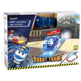 Игровой набор Silverlit Robot Trains Железная дорога Молния с подсветкой (80187)