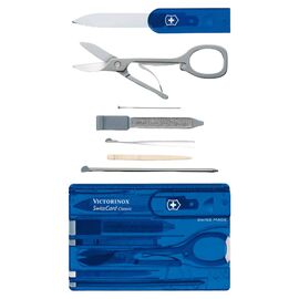Нож Victorinox SwissCard Transparent Blue (0.7122.T2)
