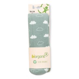 Колготки Bibaby махровые с тучками (68379-68-mintwhite)