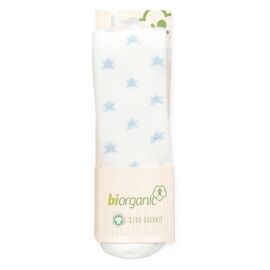 Колготки Bibaby махровые со звездочками (68379-80-whiteblue)