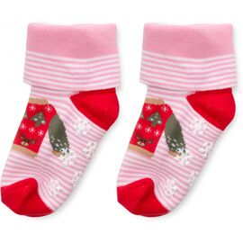 Носки Bross махровые в полосочку (22690-1-2G-pink)