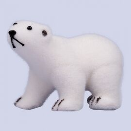 Новогодняя фигурка YES! Fun Медведь новогодний 17,5х8х11 см, белый (973599)