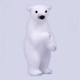 Новогодняя фигурка YES! Fun Медведь новогодний 23*9*23 см, белый (973600)