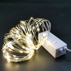 Гірлянда Novogod`ko нитка на мідн. дроті, 100 LED, теплий білий,10 м,8 реж (973785)