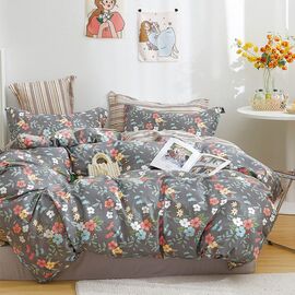 Постельное белье Home Line 05-071 Герань сатин евро (163939)
