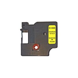 Лента для принтера этикеток UKRMARK RL-D-Ny-46410-BK/YE нейлоновая лента. для DYMO серии D1, 12м (CD46410)