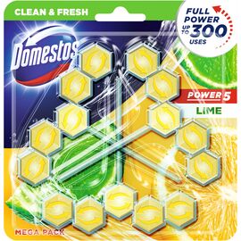 Туалетный блок Domestos Power 5 Свежесть Лайма 3 х 55 г (8710908736490)