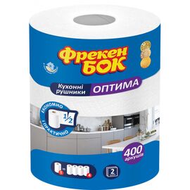 Бумажные полотенца Фрекен БОК Оптима 2 слоя 400 листов 1 рулон (4823071650372)