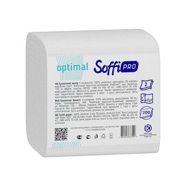 Туалетная бумага SoffiPRO Optimal V-сложение 2 слоя 200 шт. (4820003835333)