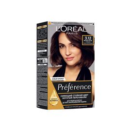 Краска для волос L'Oreal Paris Preference 3.12 - Глубокий темно-коричневый (3600522769248)