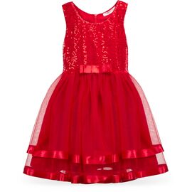 Платье Breeze с фатиновой юбкой (14502-128G-red)