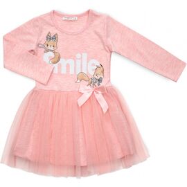 Платье POP FASHION с лисичками (6737-98G-peach)