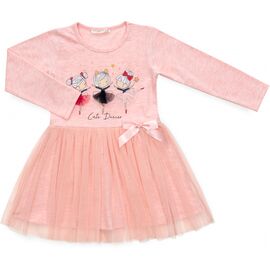 Платье POP FASHION с балеринками (6691-92G-peach)