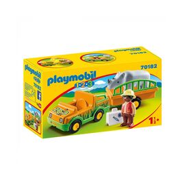 Конструктор Playmobil Джип з причепом і носорогом (6336519)