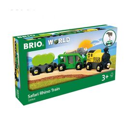 Железная дорога Brio Поезд носорожки Сафари, 5 элементов (33964)