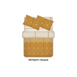Постільна білизна Home Line Меридіан бежевий бязь євро (96553)